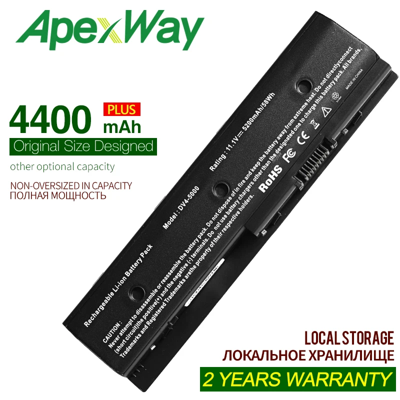ApexWay MO06 HSTNN-LB3N Аккумулятор для ноутбука HP Pavilion DV4-5000 5006TX DV6-7002TX 671567-421 671731-001 
ApexWay MO06 HSTNN-LB3N Аккумулятор для ноутбука HP Pavilion DV4-5000 5006TX DV6-7002TX 671567-421 671731-001