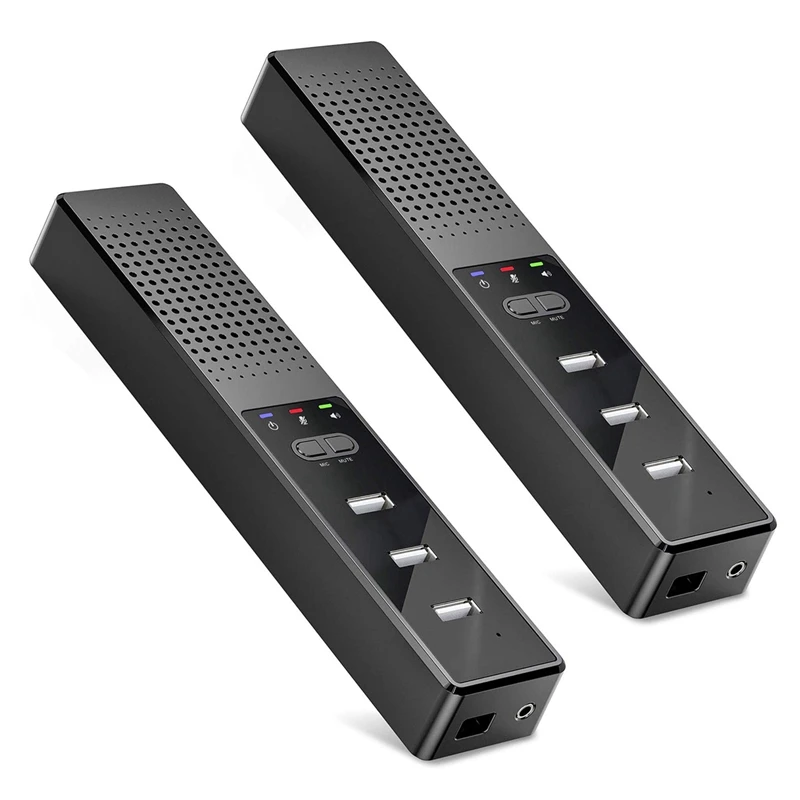 2X 3 In 1 Computer Speakers With Microphone & Hubs USB Conference Speaker, PC Mic For Video Conference
2X 3 In 1 Computer Speakers With Microphone & Hubs USB Conference Speaker, PC Mic For Video Conference