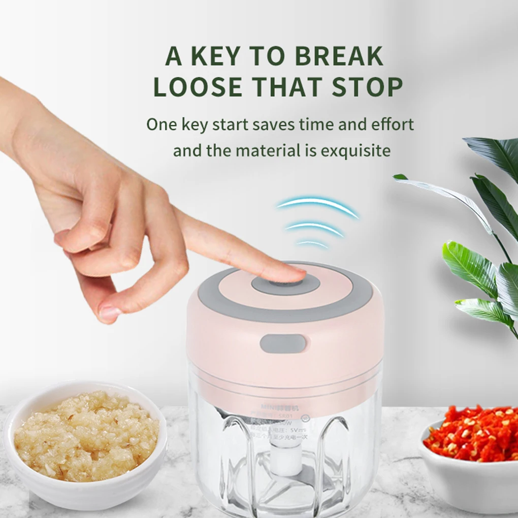 250mL/300mL Mini Electric Garlic Chopper USB Charging Ginger Masher Machine Sturdy Durable Chili Vegetable Crusher Kitchen Tool
250mL/300mL Mini Electric Garlic Chopper USB Charging Ginger Masher Machine Sturdy Durable Chili Vegetable Crusher Kitchen Tool