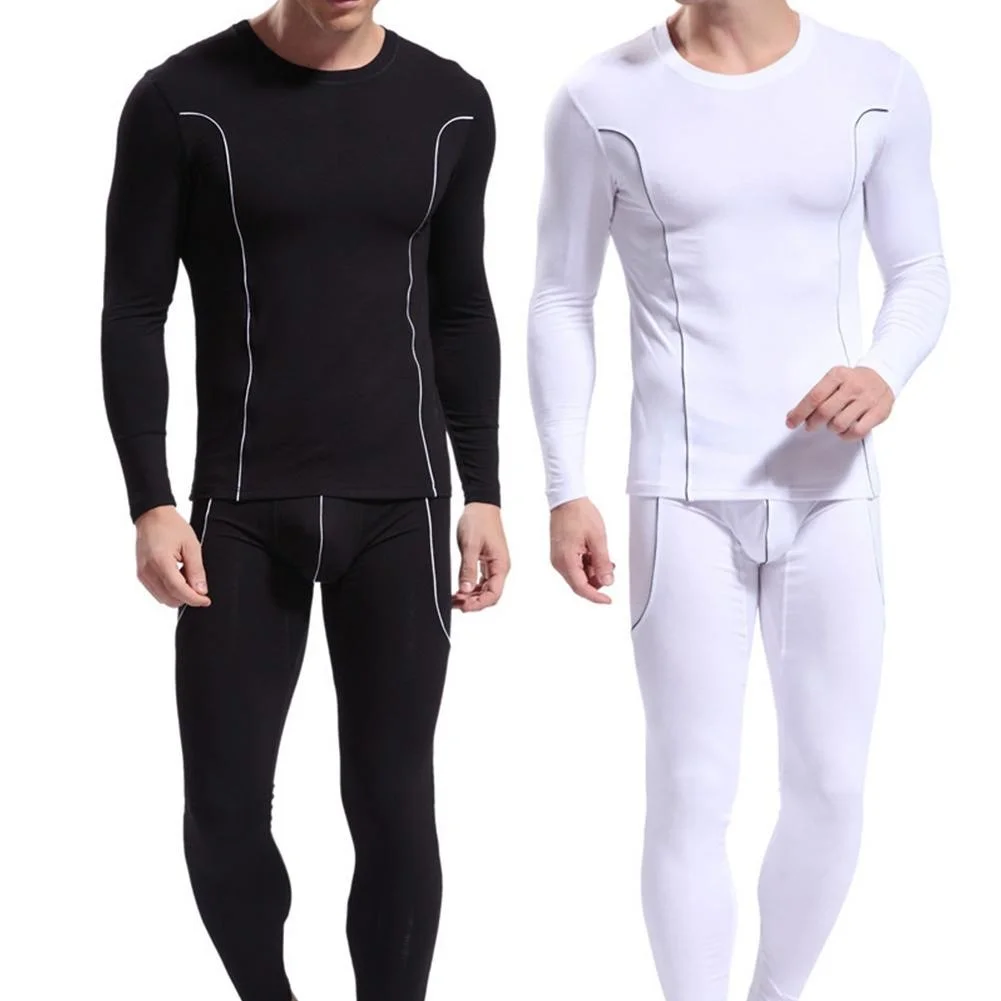 Fashion Men Stripe Pattern Long Sleeve Thermal Underwear Slim Fit Top Pants Set new 
Fashion Men Stripe Pattern Long Sleeve Thermal Underwear Slim Fit Top Pants Set new