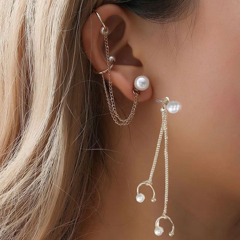 Women Earrings 2022 Fashion Trend Simple Tassel Ear Clips Gold Pearl Long Earrings Luxury Temperament Jewelry Gifts for Women
Women Earrings 2022 Fashion Trend Simple Tassel Ear Clips Gold Pearl Long Earrings Luxury Temperament Jewelry Gifts for Women