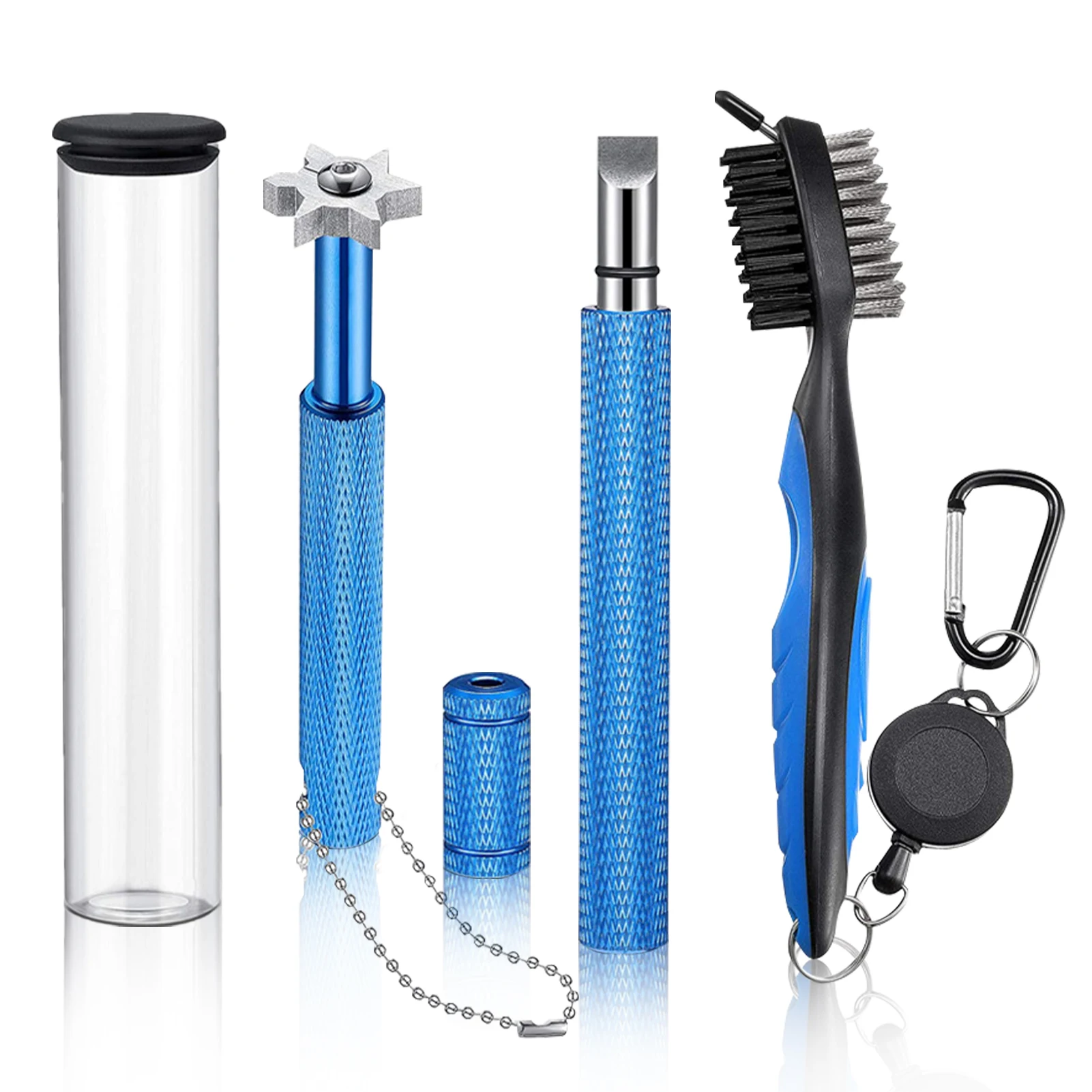 Golf Club Cleaning Kit Durable Golf Cleaning Kit Golf Accessories Golf Cleaning Set With Dual-Headed Golf Club Scrub Brush
Golf Club Cleaning Kit Durable Golf Cleaning Kit Golf Accessories Golf Cleaning Set With Dual-Headed Golf Club Scrub Brush