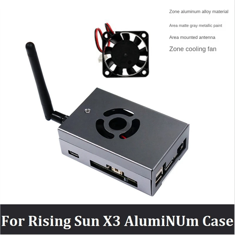 

Development Board Main Control Chassis Accessories For Rising Sun X3 Pi Development Board With Antenna Dust Protection Shell