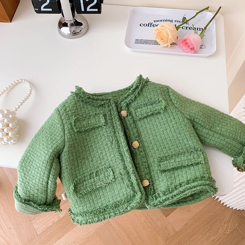 Кардиган для мальчиков, весенние топы, Новые однотонные хлопковые пальто с длинным рукавом в стиле ретро для девочек, куртка, вязаная Повсед...