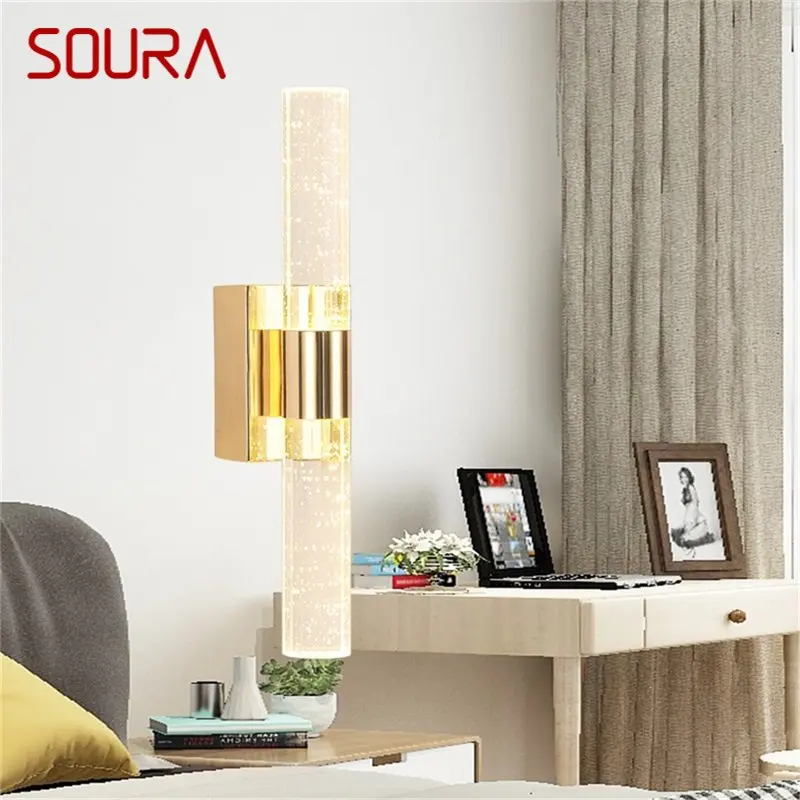 SOURA Wall Sconces Lamps LED Modern Luxury Indoor Simple Crystal Lights For Home Bedroom 
SOURA Wall Sconces Lamps LED Modern Luxury Indoor Simple Crystal Lights For Home Bedroom