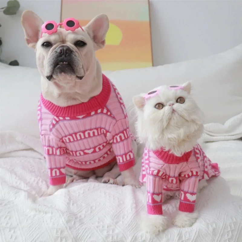 Dogs Knit Dog Spring Pet Clothes Fashion Supplies Winter Cat Pullover Jacket Sweater Dogs Puppy Warm Pink Costume Pet
Dogs Knit Dog Spring Pet Clothes Fashion Supplies Winter Cat Pullover Jacket Sweater Dogs Puppy Warm Pink Costume Pet