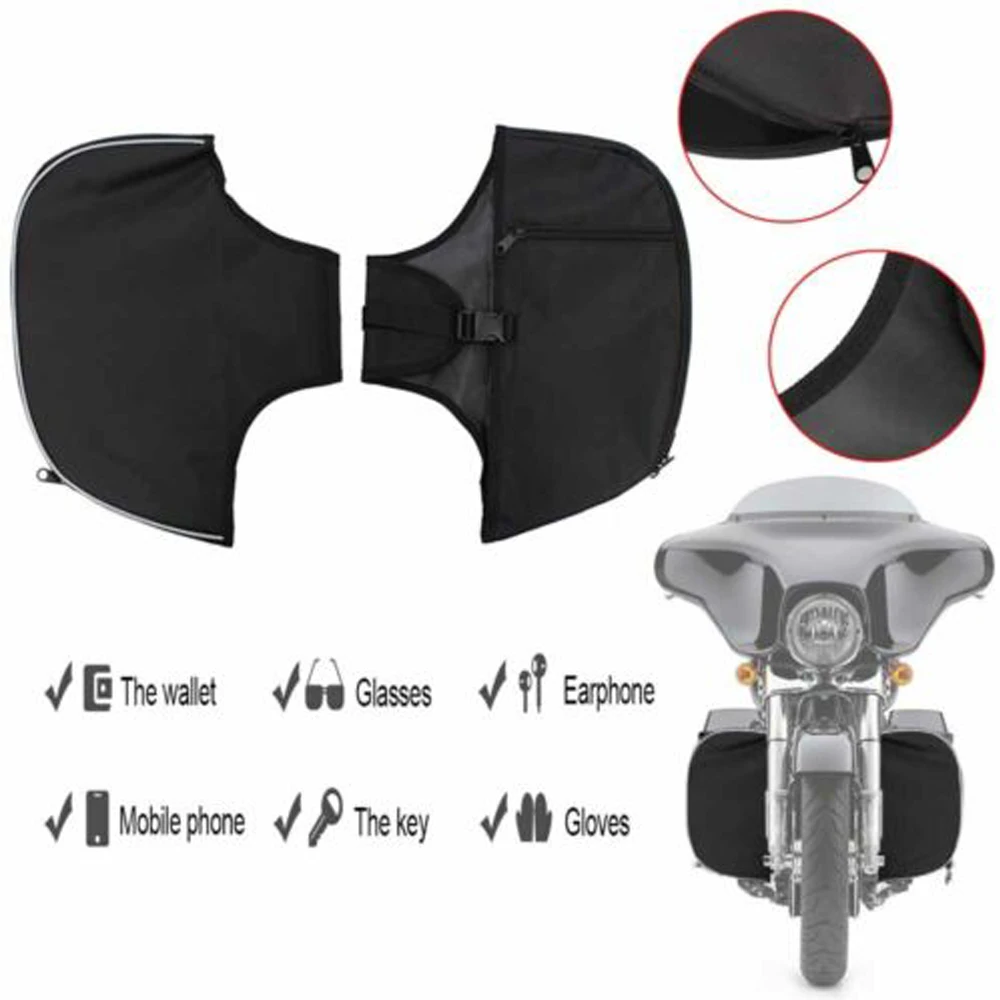 

Motorcycle Soft Lowers Chaps Engine Guard Cover Leg Warmer Bag For Harley Electra Street Glide Road King Trike FLHR 1980-2022