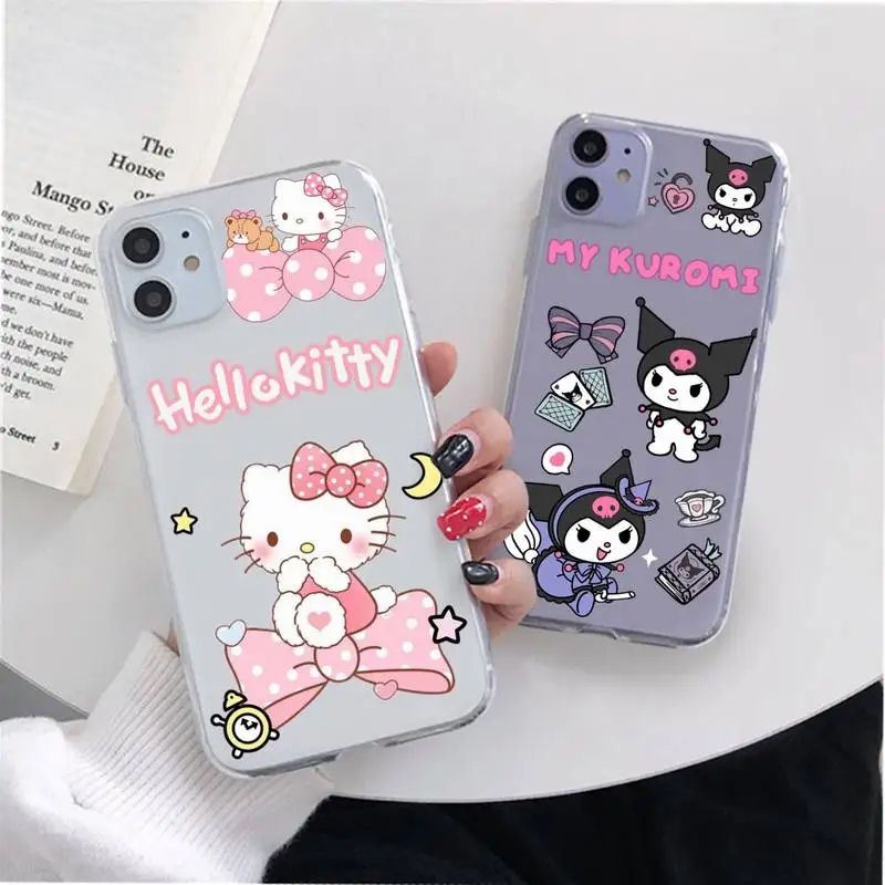 Cute Hello Kitty Sanrio Kuromi Cinnamonroll Phone Case For iphone 14 Plus 13 12 Mini 11 Pro Max XS X XR Soft Transparent Cover
Cute Hello Kitty Sanrio Kuromi Cinnamonroll Phone Case For iphone 14 Plus 13 12 Mini 11 Pro Max XS X XR Soft Transparent Cover