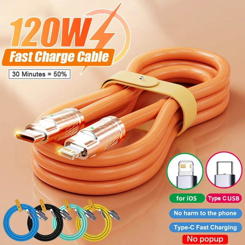 120W 6A Super Fast Charge USB Cable For iPhone Xiaomi Huawei Samsung Liquid Silicone Quick Charge Type-C Charger Data Line Cable
120W 6A Super Fast Charge USB Cable For iPhone Xiaomi Huawei Samsung Liquid Silicone Quick Charge Type-C Charger Data Line Cable