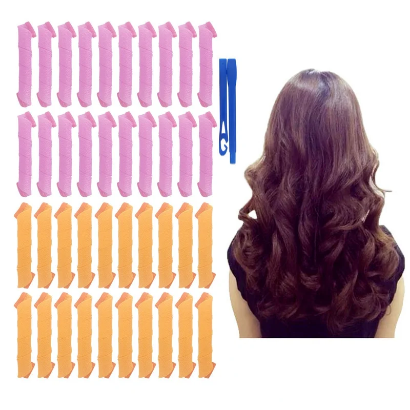 10pcs Magic Hair Rollers Curlers Kit Snail Shape Not Waveform Spiral Round Curls No Heat Curler for Extra Long Hair
10pcs Magic Hair Rollers Curlers Kit Snail Shape Not Waveform Spiral Round Curls No Heat Curler for Extra Long Hair
