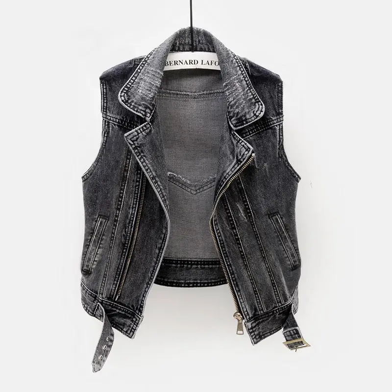 Denim Vest Women Short Waistcoat Korean Casual Jean Cardigan Loose Sleeveless Jacket Vintage Jeans Vest Female Plus Size HOWDFEO
Denim Vest Women Short Waistcoat Korean Casual Jean Cardigan Loose Sleeveless Jacket Vintage Jeans Vest Female Plus Size HOWDFEO