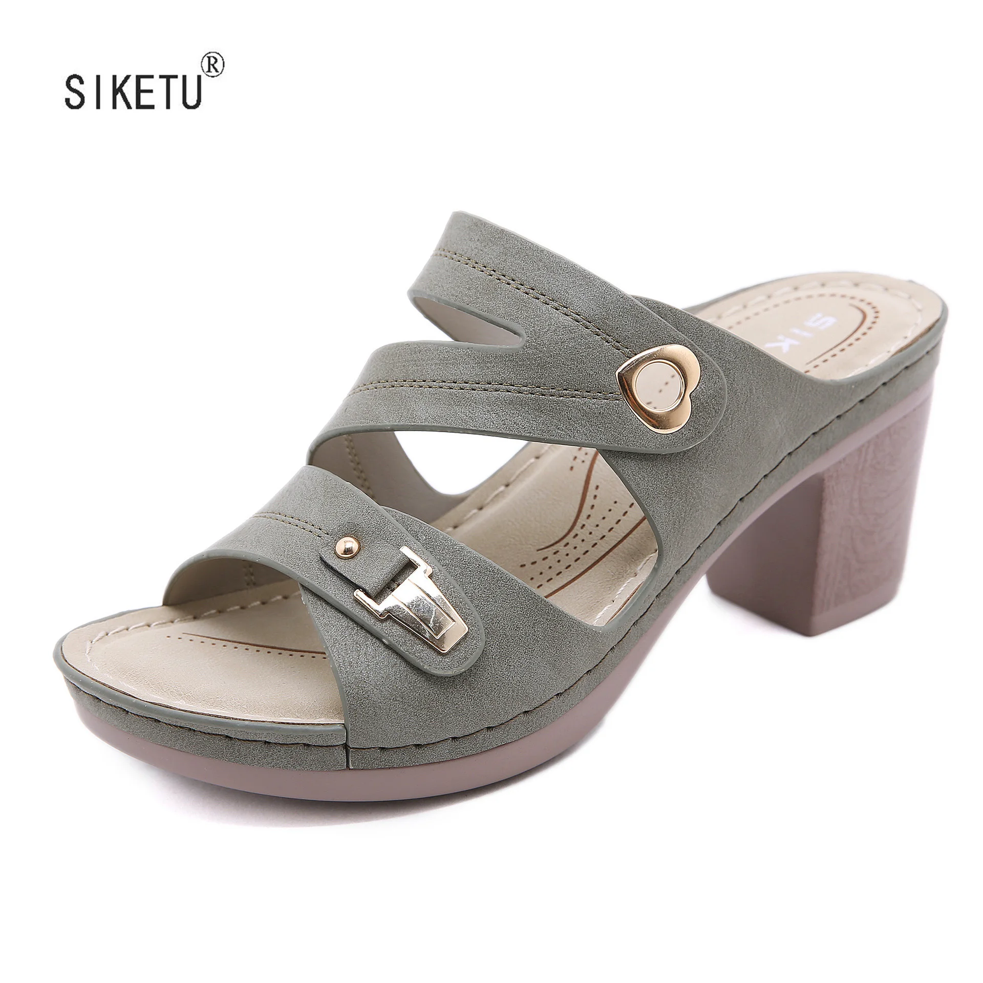 Туфли на каблуке 7,5 см, женские сандалии, модная летняя пляжная обувь в стиле ретро, сандалии, дизайнерские сандалии от бренда SIKETU 
Туфли на каблуке 7,5 см, женские сандалии, модная летняя пляжная обувь в стиле ретро, сандалии, дизайнерские сандалии от бренда SIKETU
