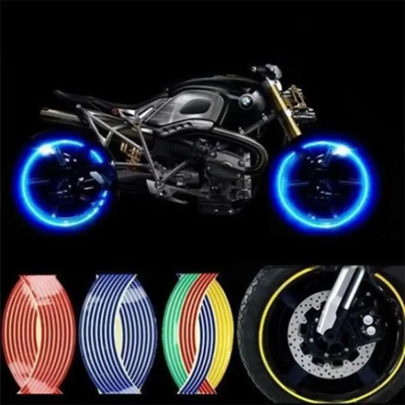 18 Inch Wheel Sticker Reflective Rim Stripe Tape Bike Motorcycle Universal For Yamaha Suzuki Honda BMW Decoration
18 Inch Wheel Sticker Reflective Rim Stripe Tape Bike Motorcycle Universal For Yamaha Suzuki Honda BMW Decoration