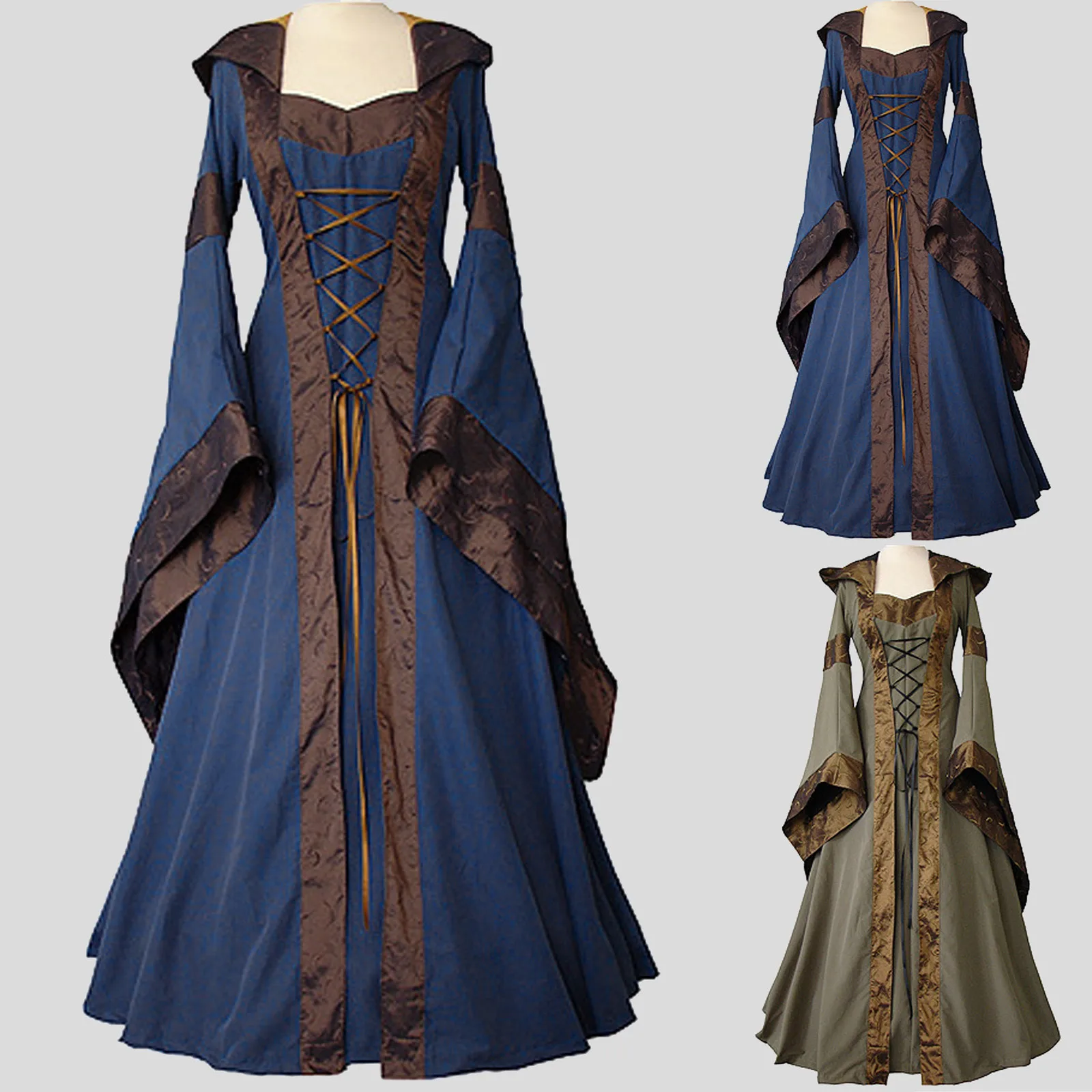 Women's Dress Retro Style Solid Color Trumpet Ecity Unisex Adult Women/men Hooded Cloak Role Play Costume Cosplay Christmas Cape
Women's Dress Retro Style Solid Color Trumpet Ecity Unisex Adult Women/men Hooded Cloak Role Play Costume Cosplay Christmas Cape