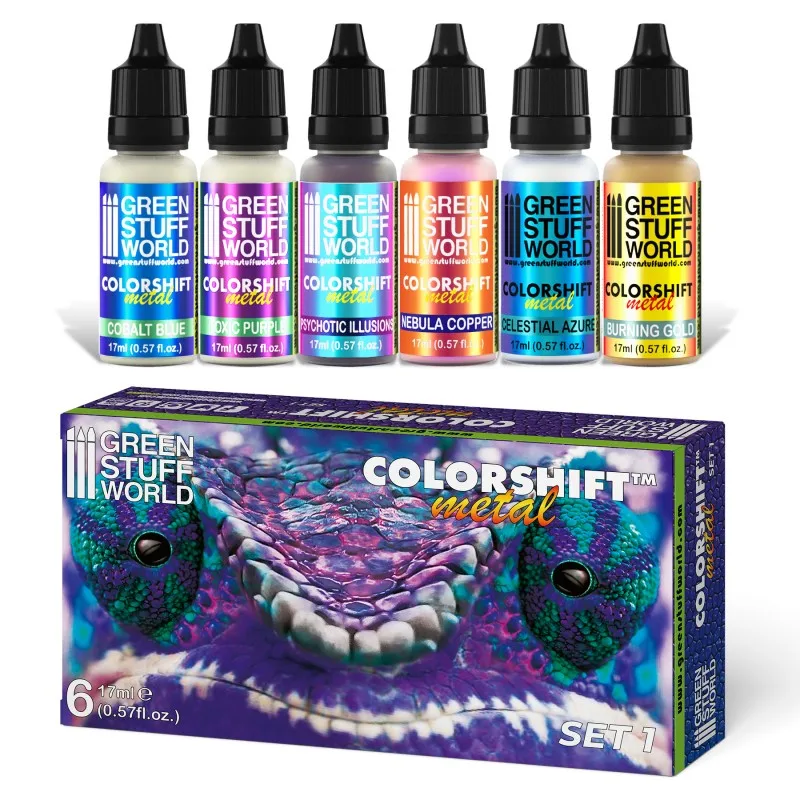 Green Stuff World Chameleon Colorshift Acrylic Paint Set for Modelling Paint and Miniatures
Green Stuff World Chameleon Colorshift Acrylic Paint Set for Modelling Paint and Miniatures