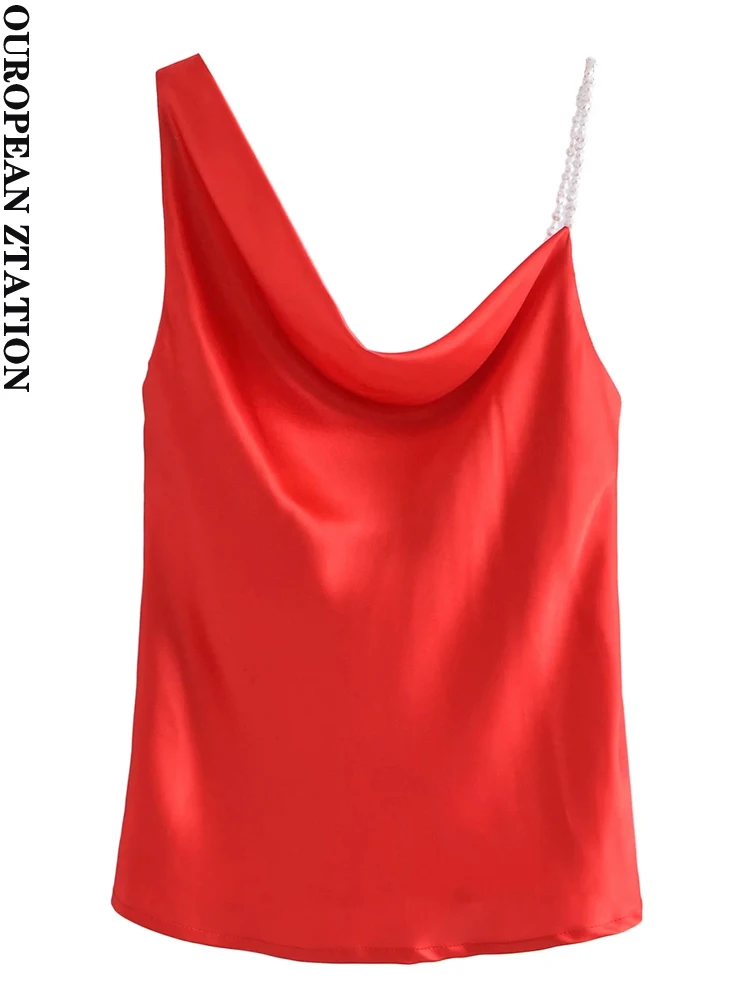 PAILETE Women 2022 fashion with faux pearls asymmetric tops vintage backless flowing neckline female camis mujer
PAILETE Women 2022 fashion with faux pearls asymmetric tops vintage backless flowing neckline female camis mujer