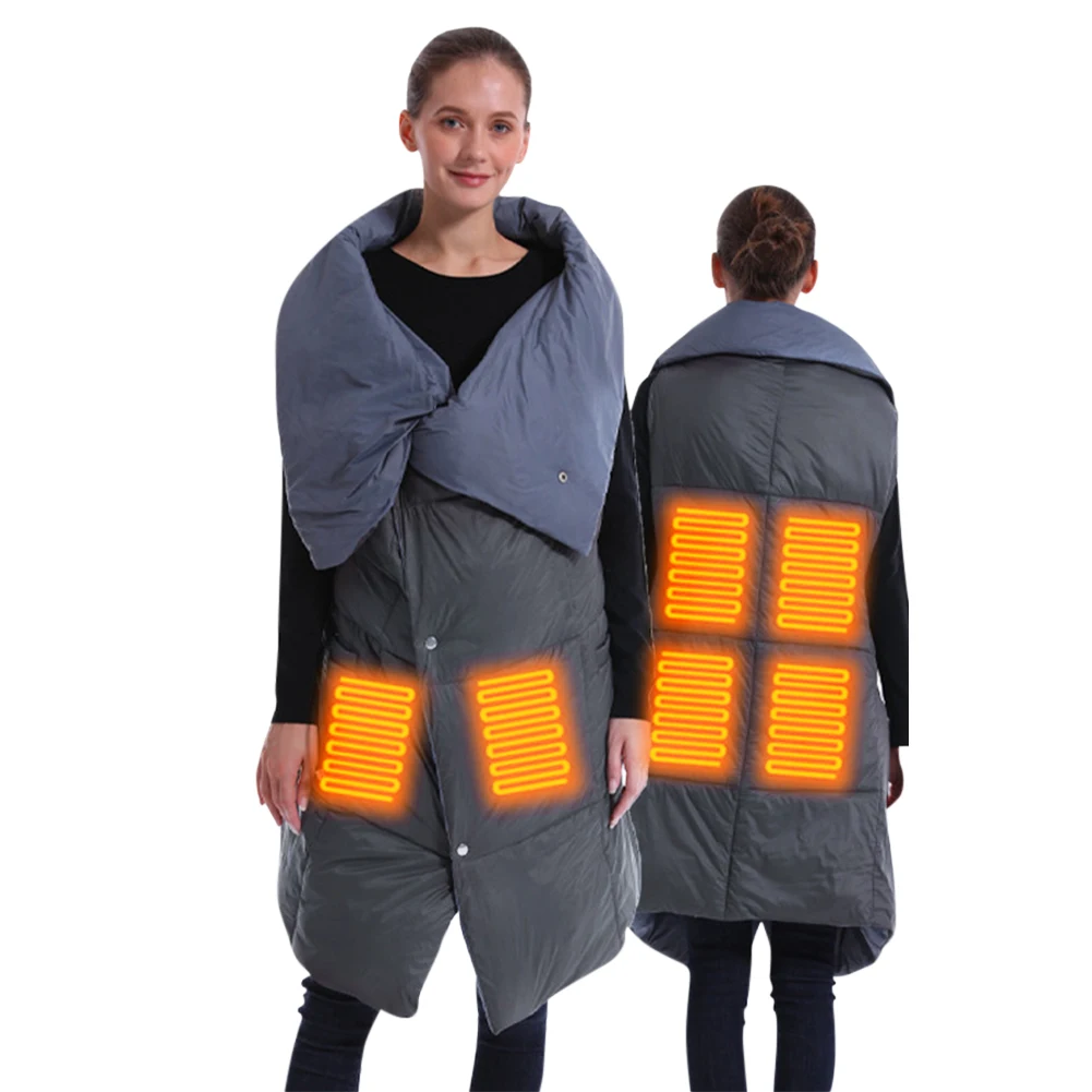 6 Zone Heating Vest Jacket Wearable USB Heated Blanket Multifunction Electric Blanket Vest Shawl Knee Pad For Home Outdoor
6 Zone Heating Vest Jacket Wearable USB Heated Blanket Multifunction Electric Blanket Vest Shawl Knee Pad For Home Outdoor