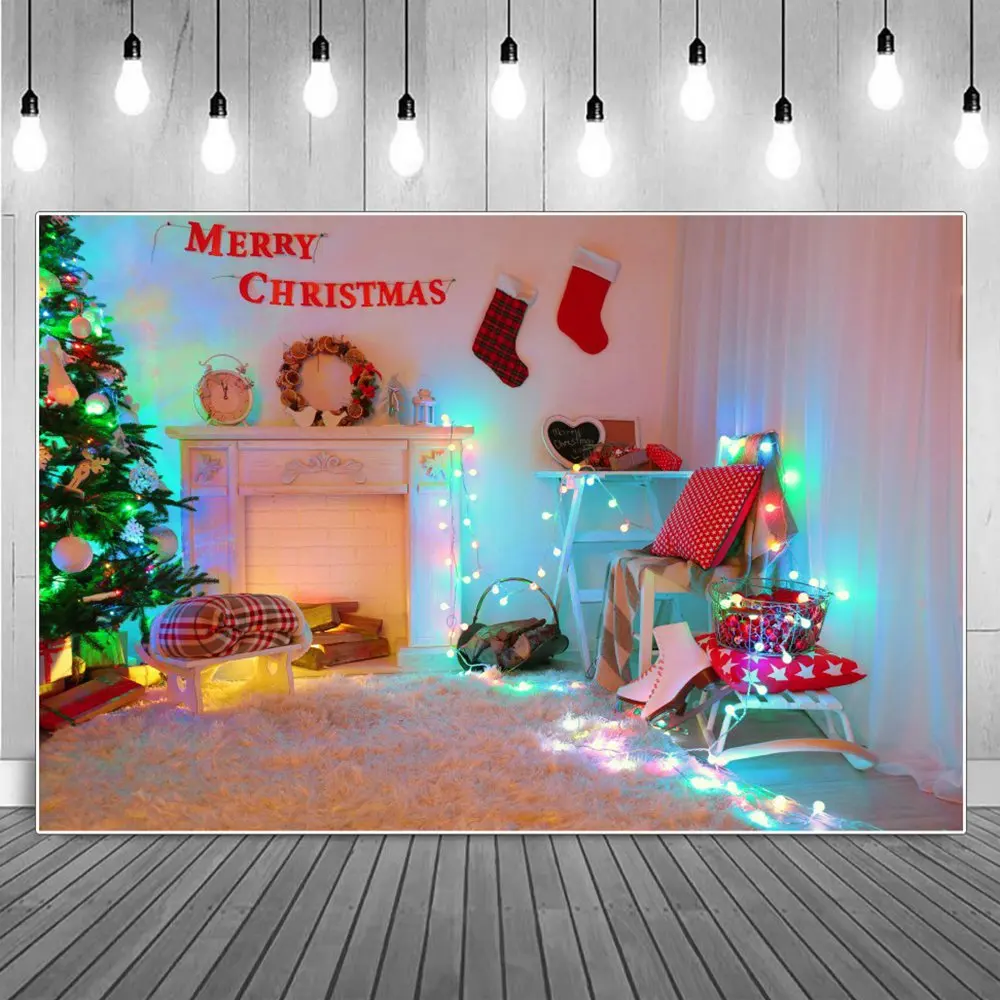 Merry Christmas Flashing Lights Fireplace Decoration Photography Backdrop Kid Wreath Boot Curtain Plush Cushion Photo Background
Merry Christmas Flashing Lights Fireplace Decoration Photography Backdrop Kid Wreath Boot Curtain Plush Cushion Photo Background