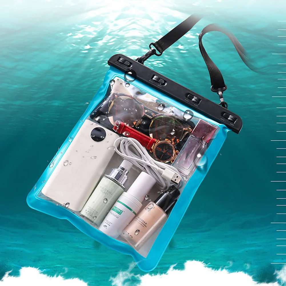 Outdoor Transparent Waterproof Beach Swimming Bag Multi Purpose Single Shoulder Mobile Phone Tablet Sundries Bag Pouch
Outdoor Transparent Waterproof Beach Swimming Bag Multi Purpose Single Shoulder Mobile Phone Tablet Sundries Bag Pouch