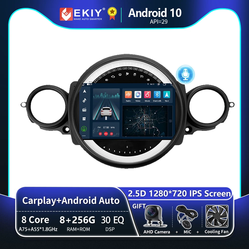 EKIY T8 8G 256G For BMW MINI COOPER R56 R60 2007 - 2014 Car Radio Multimedia Video Player Navigation GPS Android Auto No 2 Din
EKIY T8 8G 256G For BMW MINI COOPER R56 R60 2007 - 2014 Car Radio Multimedia Video Player Navigation GPS Android Auto No 2 Din