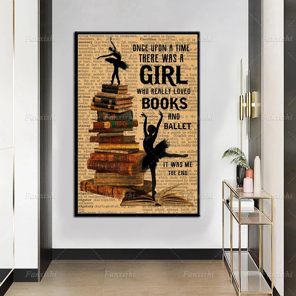 Canvas Painting Home Wall Decor Once Upon A Time There Was A Girl Who Really Loved Books And Ballet Modular Picture Print Poster
Canvas Painting Home Wall Decor Once Upon A Time There Was A Girl Who Really Loved Books And Ballet Modular Picture Print Poster