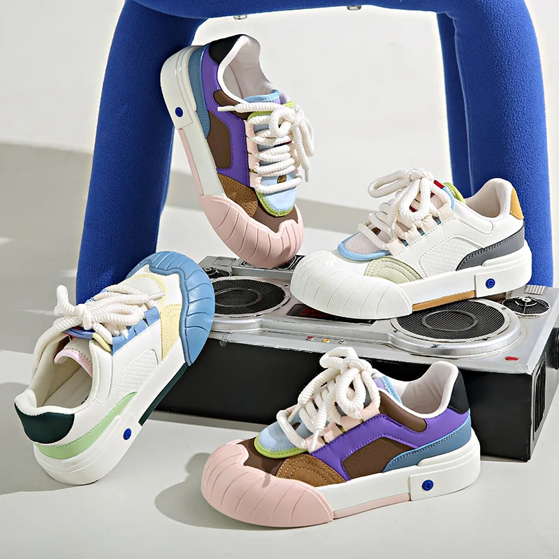 Dopamine rainbow shoes women 2023 spring and fall new low-top board shoes Korean casual cookie shoes
Dopamine rainbow shoes women 2023 spring and fall new low-top board shoes Korean casual cookie shoes