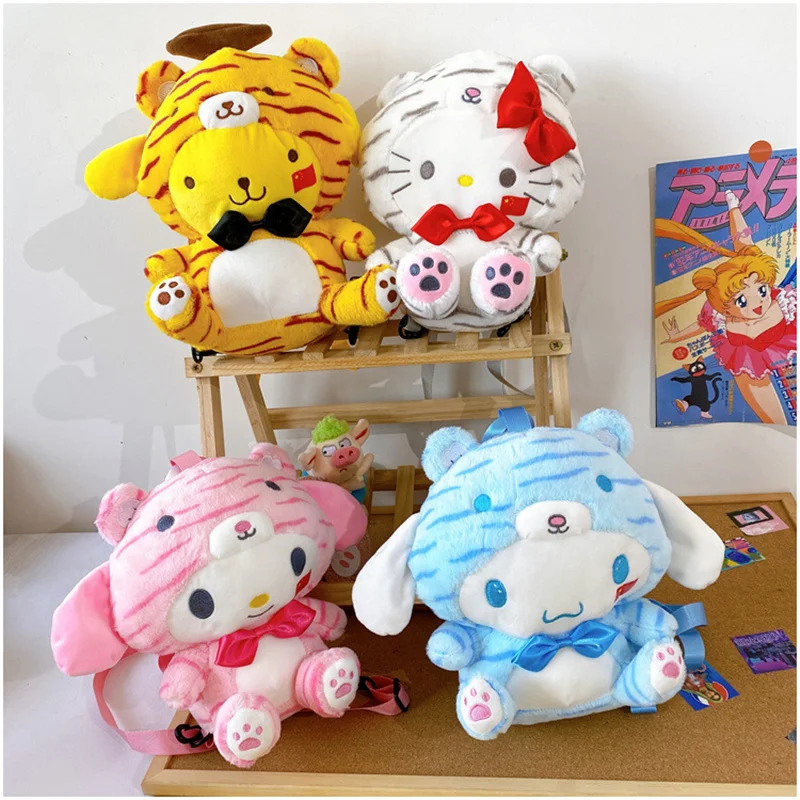 Kawaii аниме Kuromi My Melody Cinnamoroll милый мультфильм Sanrioed трансформированный Тигр серия рюкзак плюшевая кукла девочка сердце подарок
Kawaii аниме Kuromi My Melody Cinnamoroll милый мультфильм Sanrioed трансформированный Тигр серия рюкзак плюшевая кукла девочка сердце подарок