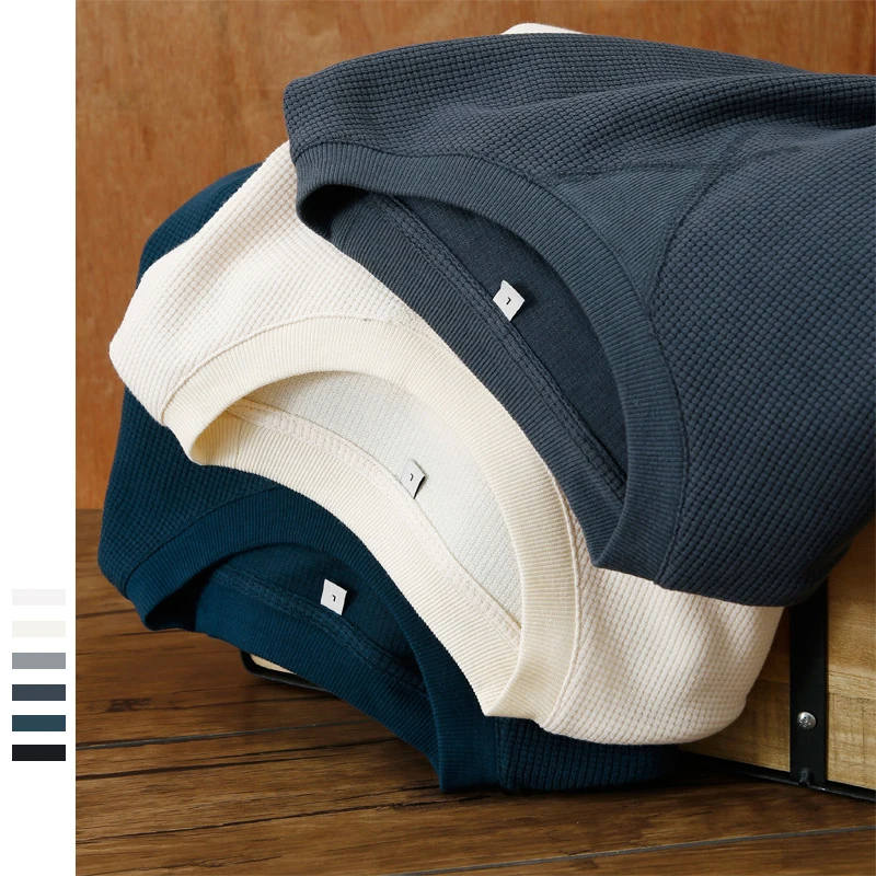 23686 Summer 220g Waffle T-Shirt For Men Classic Round Neck Solid Color Casual Loose Simple Popular Short Sleeve Sport Male Tops
23686 Summer 220g Waffle T-Shirt For Men Classic Round Neck Solid Color Casual Loose Simple Popular Short Sleeve Sport Male Tops