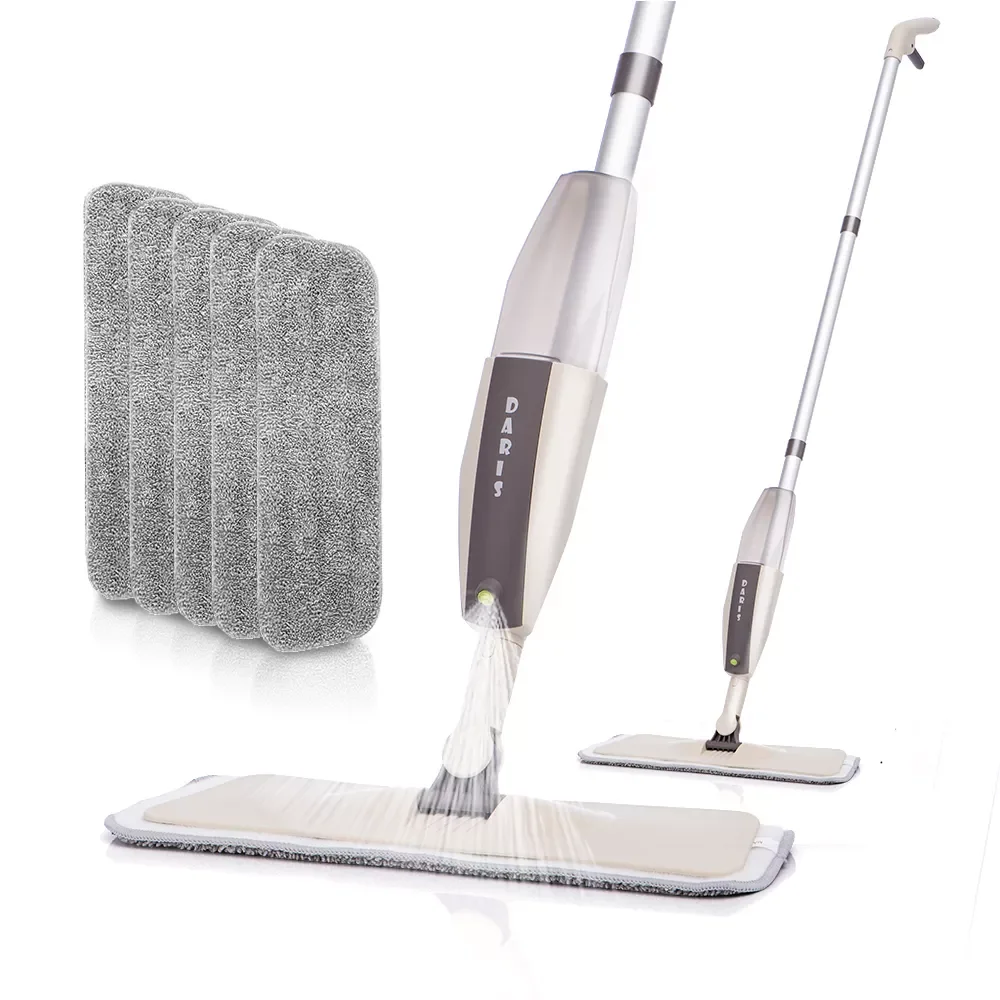 Spray Floor Mop with Reusable Microfiber Pads 360 Degree Handle Mop for Home Kitchen Laminate Wood Ceramic Tiles Floor Cleaning
Spray Floor Mop with Reusable Microfiber Pads 360 Degree Handle Mop for Home Kitchen Laminate Wood Ceramic Tiles Floor Cleaning