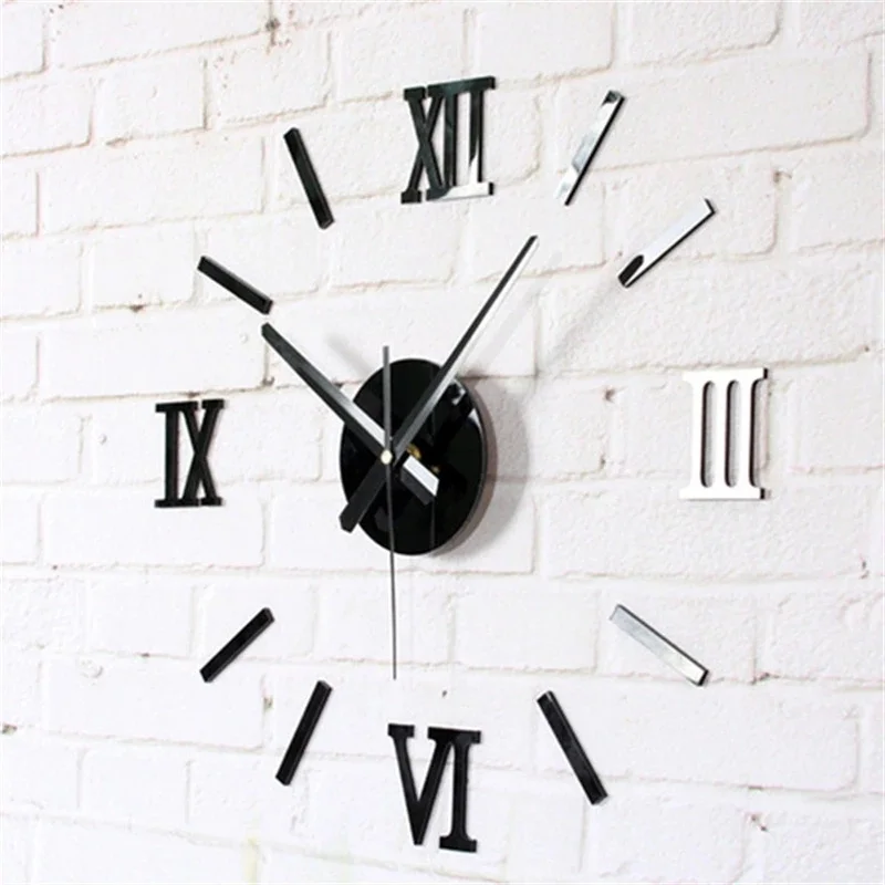 New 3D Roman Numeral Acrylic Mirror Wall Clock Sticker DIY Self Adhesive Quartz Clocks Watch Living Room Wall Sticker Home Decor
New 3D Roman Numeral Acrylic Mirror Wall Clock Sticker DIY Self Adhesive Quartz Clocks Watch Living Room Wall Sticker Home Decor