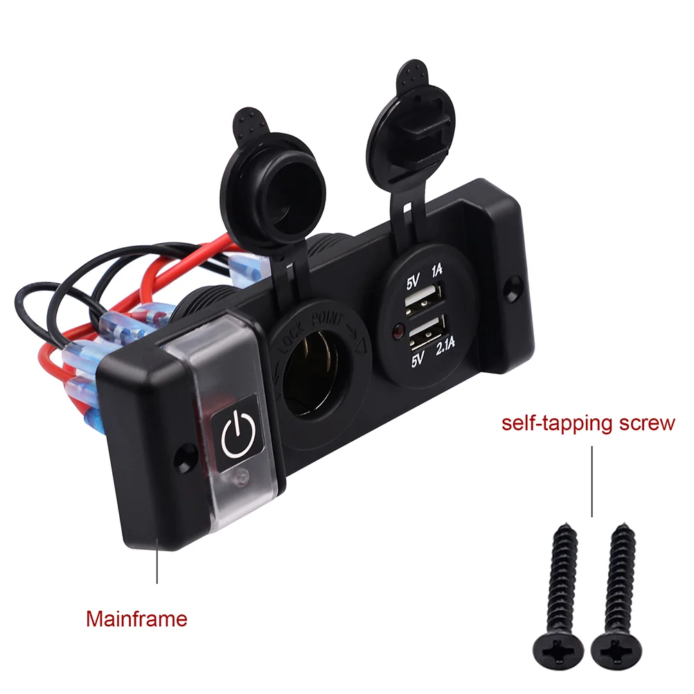 1PC Car Switch Premium DC 12V-24V Quality Dual USB Circuit Breaker Round Rocker ON/OFF SPST Switch Switch Panel for Boat
1PC Car Switch Premium DC 12V-24V Quality Dual USB Circuit Breaker Round Rocker ON/OFF SPST Switch Switch Panel for Boat