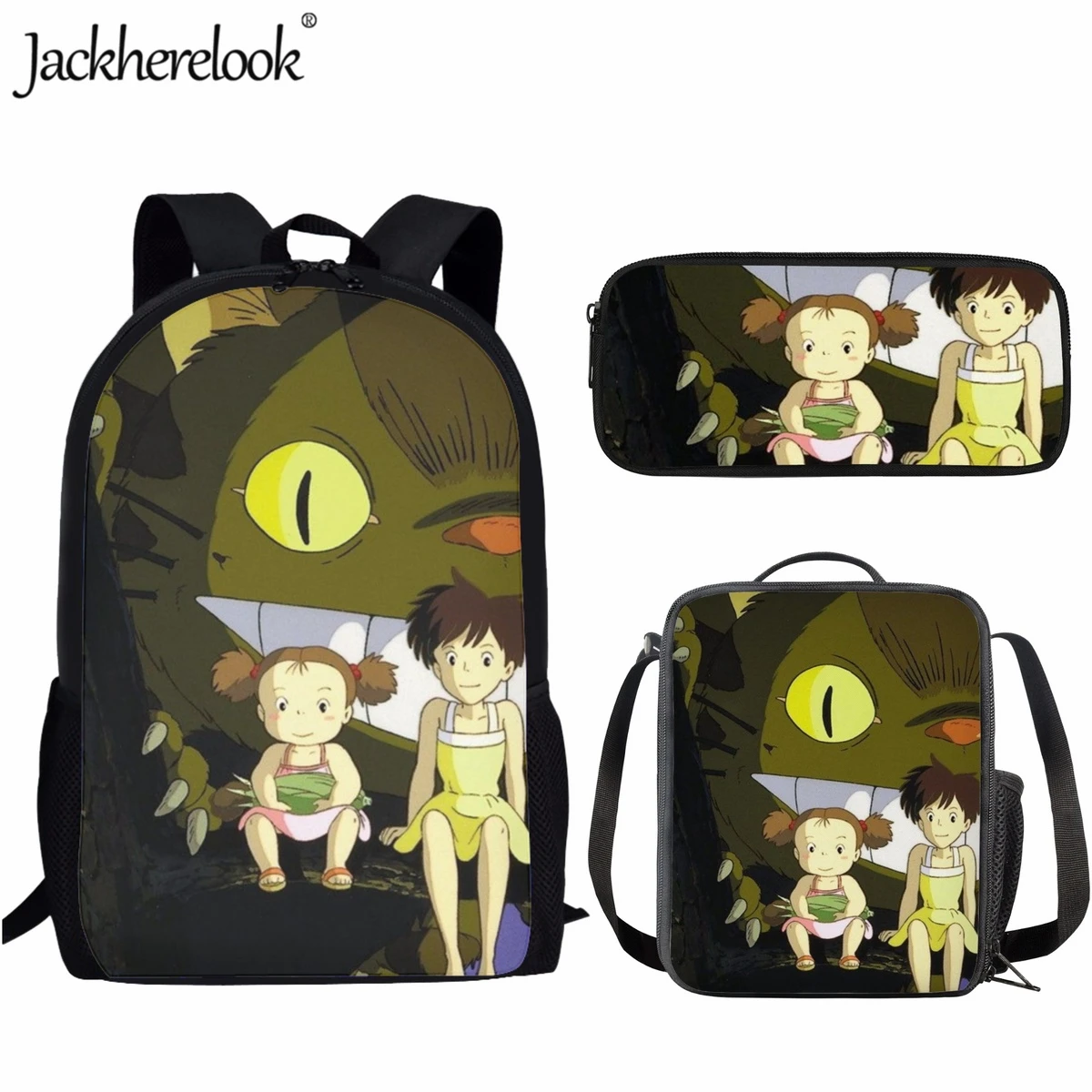 Jackherelook Cartoon Hayao Miyazaki Movie Student School Bag Fashion Trend Backpack Youth Bookbag Lunch Bag Pencil Case 3pcs/Set
Jackherelook Cartoon Hayao Miyazaki Movie Student School Bag Fashion Trend Backpack Youth Bookbag Lunch Bag Pencil Case 3pcs/Set