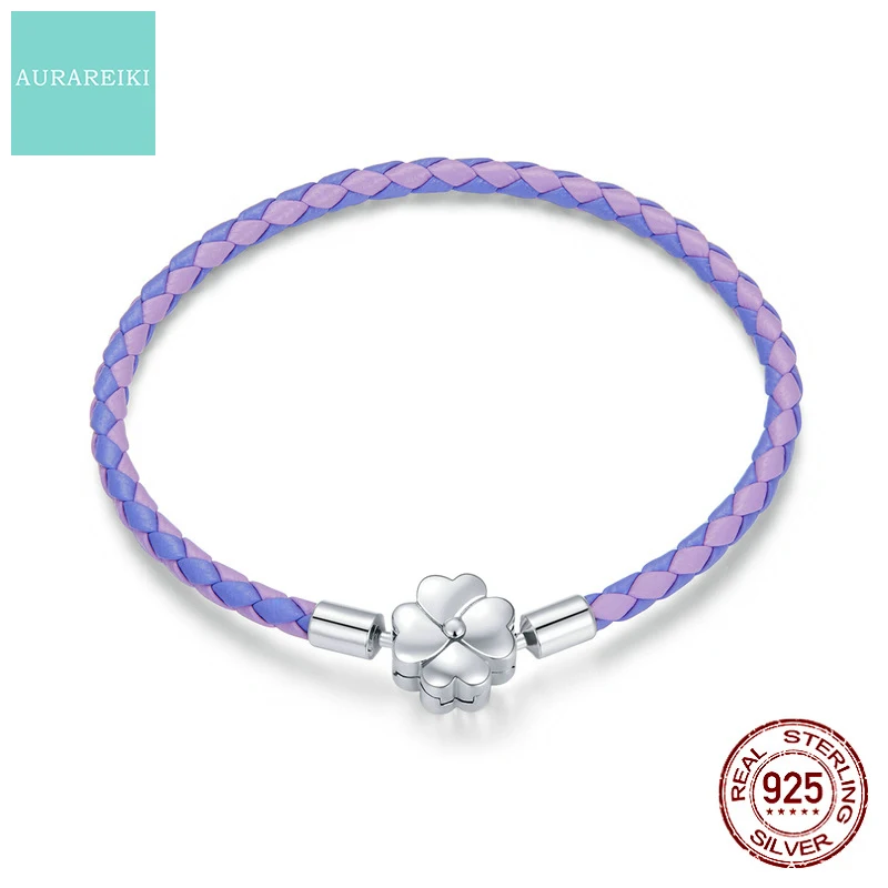 AURAREIKI оригинальный 925 Серебро Фиолетовый PU браслет на удачу девушка четырехлистная трава DIY Базовый браслет для женщин ювелирные изделия ак...
AURAREIKI оригинальный 925 Серебро Фиолетовый PU браслет на удачу девушка четырехлистная трава DIY Базовый браслет для женщин ювелирные изделия ак...