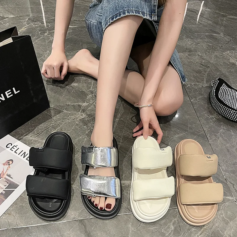 House Slippers Platform Beach Shoes Slipers Women Low Slides Loafers Sabot 2023 Summer Flat Soft Rome Hook & Loop Rubber PU Basi
House Slippers Platform Beach Shoes Slipers Women Low Slides Loafers Sabot 2023 Summer Flat Soft Rome Hook & Loop Rubber PU Basi