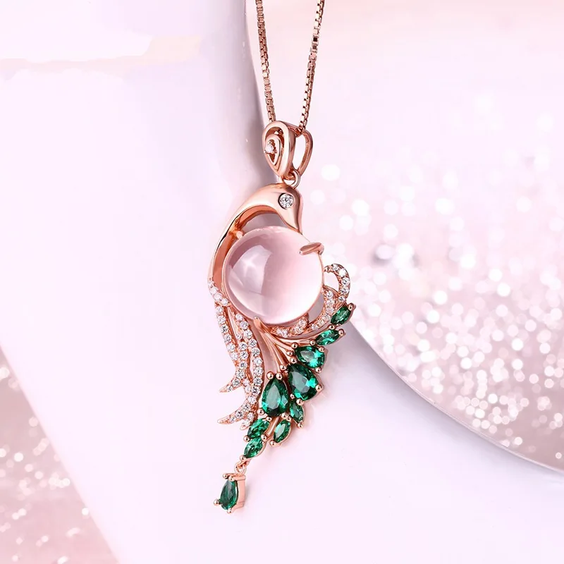 New Green Water Diamond Crystal Zircon Necklace Fashion Rose Gold Pink Opal Women's Pendant, Suitable for Women's Jewelry
New Green Water Diamond Crystal Zircon Necklace Fashion Rose Gold Pink Opal Women's Pendant, Suitable for Women's Jewelry