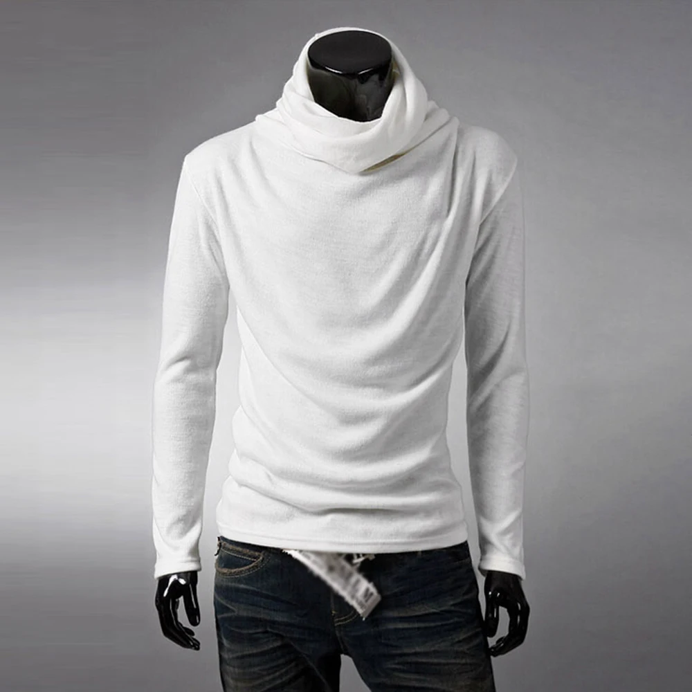 Fashion Long Sleeve Tops Men's Slim Turtleneck Pullovers Warm Stretch T Shirts Sweatshirts Man Streetwear Solid Color Clothes
Fashion Long Sleeve Tops Men's Slim Turtleneck Pullovers Warm Stretch T Shirts Sweatshirts Man Streetwear Solid Color Clothes