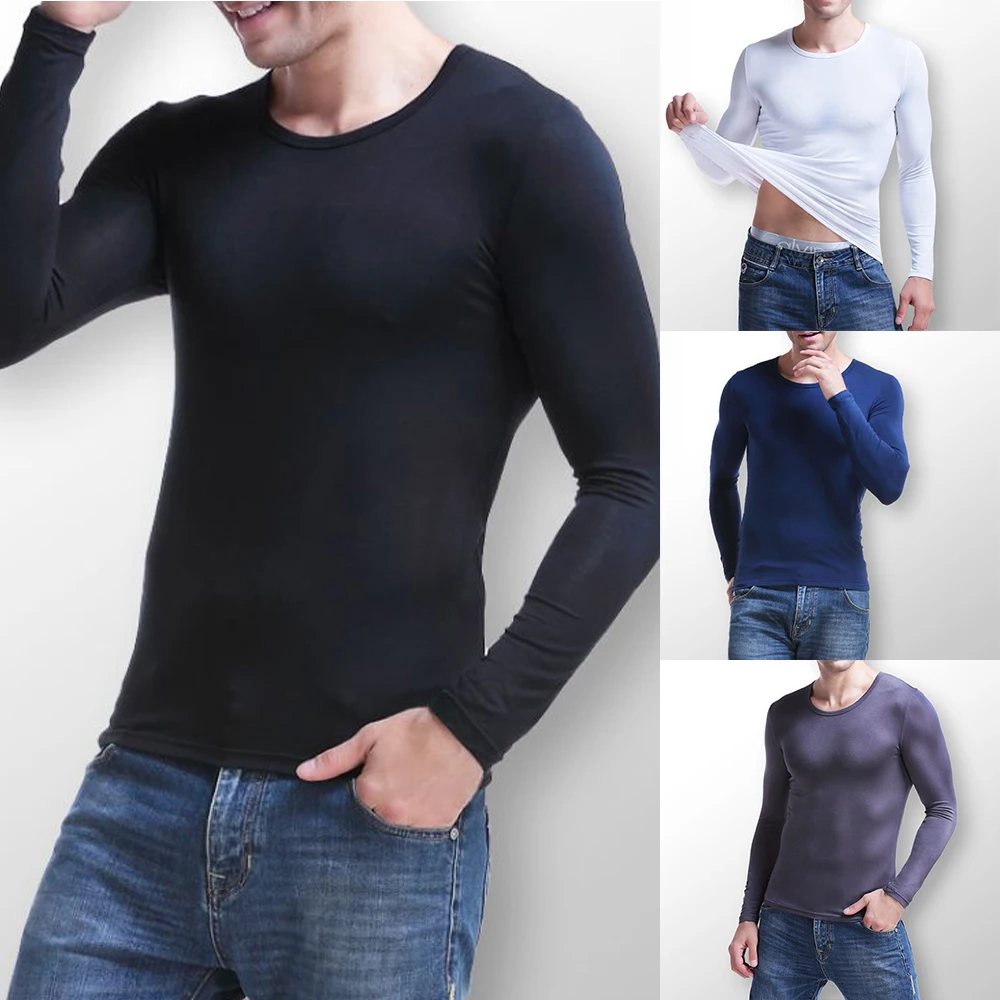 Men's Sexy Slim Stretchy Long Sleeve Thermal Undershirt Warm Bottoming Tops Winter Warm Underwear M-XL
Men's Sexy Slim Stretchy Long Sleeve Thermal Undershirt Warm Bottoming Tops Winter Warm Underwear M-XL