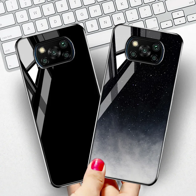 Poco F3 Case For Poco X3 Pro Case Luxury Glass Funda Xiaomi Redmi Note 10 9 8 9s 10s Mi 11 Lite Capa Poco X3 NFC X 3 GT M3 Cover
Poco F3 Case For Poco X3 Pro Case Luxury Glass Funda Xiaomi Redmi Note 10 9 8 9s 10s Mi 11 Lite Capa Poco X3 NFC X 3 GT M3 Cover