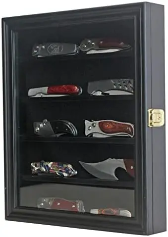 X 13.75" Knife Display Case Cabinet for a Small Collection of Knives Storage and Display (Mahogany Finish) Sanding machine Small
X 13.75" Knife Display Case Cabinet for a Small Collection of Knives Storage and Display (Mahogany Finish) Sanding machine Small