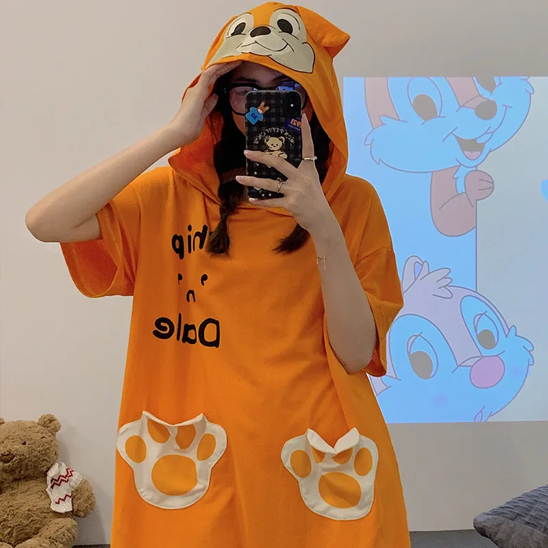 Summer Women Pajama Jumpsuits Short Sleeve One-piece Pyjamas Cartoon Squirrel Printing Cute Sleepwear Girl Loose Hoodie Homewear
Summer Women Pajama Jumpsuits Short Sleeve One-piece Pyjamas Cartoon Squirrel Printing Cute Sleepwear Girl Loose Hoodie Homewear