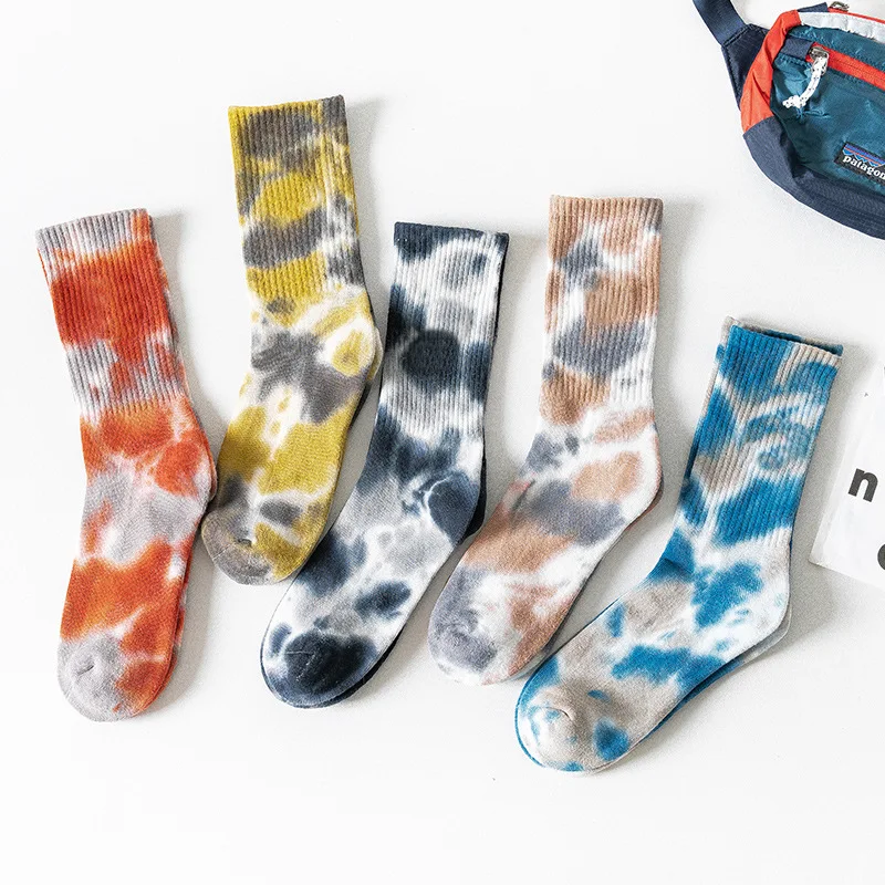 High Quality Tie-Dye Skateboard Socks Men Women Fashion Trend Hip-Hop Mid-Tube Socks Happy Funny Sports Colorful Cotton Socks
High Quality Tie-Dye Skateboard Socks Men Women Fashion Trend Hip-Hop Mid-Tube Socks Happy Funny Sports Colorful Cotton Socks