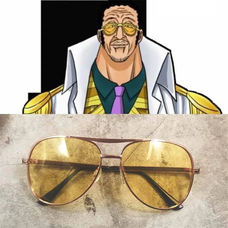 Navy Admiral Borsalino Cosplay Glasses Kprusoian Kizaru Yellow Monkey Sunglasses Anime Eye Glass Halloween Costume Accessory
Navy Admiral Borsalino Cosplay Glasses Kprusoian Kizaru Yellow Monkey Sunglasses Anime Eye Glass Halloween Costume Accessory
