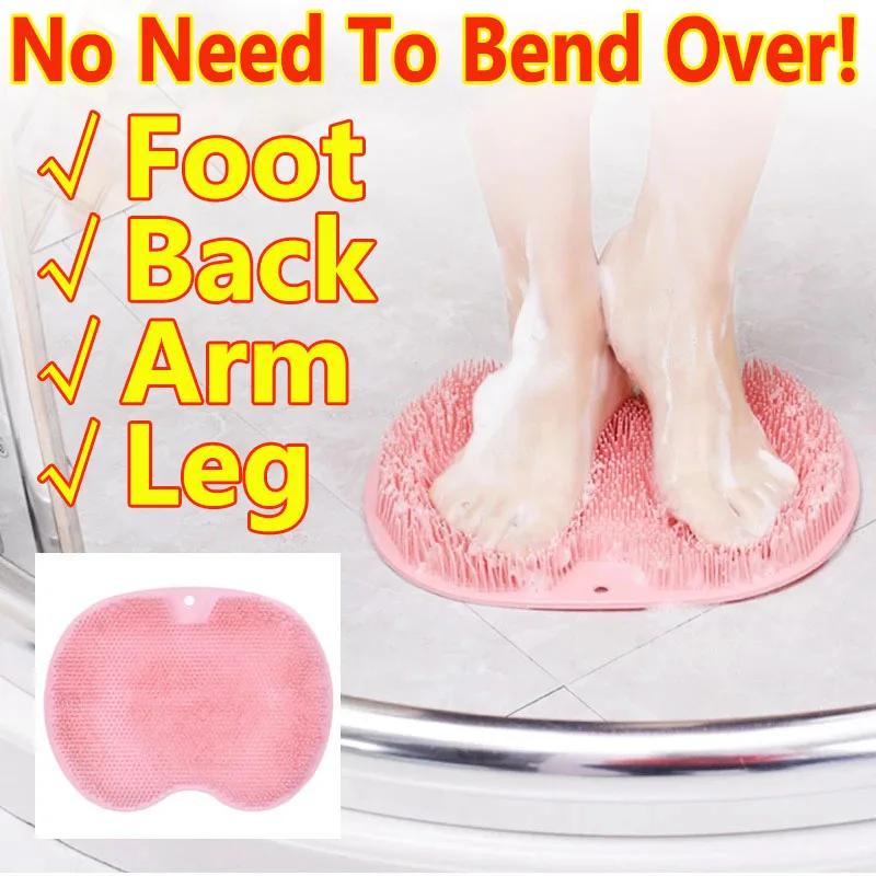 New TPR Silicone Brush for Bathroom Foot Scrubber Shower Back Scraper Cleaning Brush Exfoliate Foot Massage Wash Non-slip Bath
New TPR Silicone Brush for Bathroom Foot Scrubber Shower Back Scraper Cleaning Brush Exfoliate Foot Massage Wash Non-slip Bath