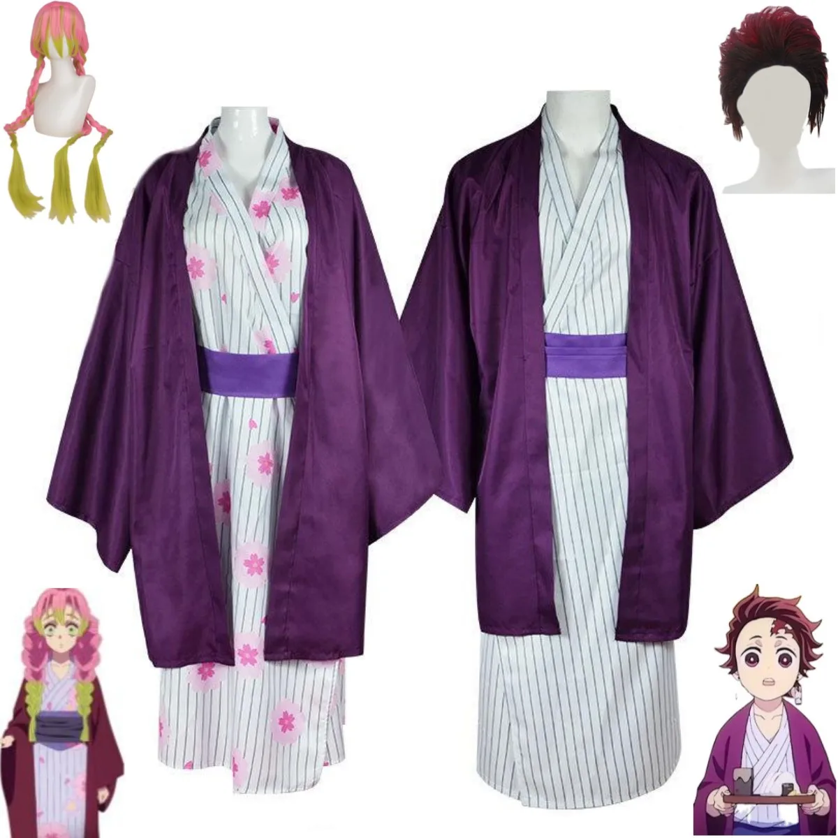 Anime Demon Slayer Kimetsu No Yaiba Kamado Tanjirou Kanroji Mitsuri Cosplay Costume Wig Haori Kimono Man Woman Party Suit
Anime Demon Slayer Kimetsu No Yaiba Kamado Tanjirou Kanroji Mitsuri Cosplay Costume Wig Haori Kimono Man Woman Party Suit