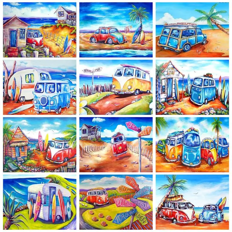 CHENISTORY Painting By Numbers Adults Crafts Seaside Cars Coloring On Numbers Wall Art Canvas Painting Diy Gift Picture Drawing
CHENISTORY Painting By Numbers Adults Crafts Seaside Cars Coloring On Numbers Wall Art Canvas Painting Diy Gift Picture Drawing