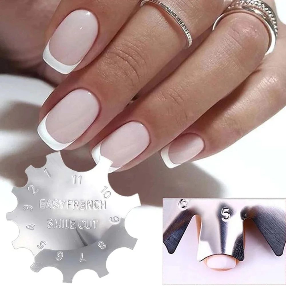 9Sizes Easy French Cut V-shape Tips Manicure Edge Trimmer Stainless Steel French Nails Mold Manicure Line Tools Nail Accessories
9Sizes Easy French Cut V-shape Tips Manicure Edge Trimmer Stainless Steel French Nails Mold Manicure Line Tools Nail Accessories