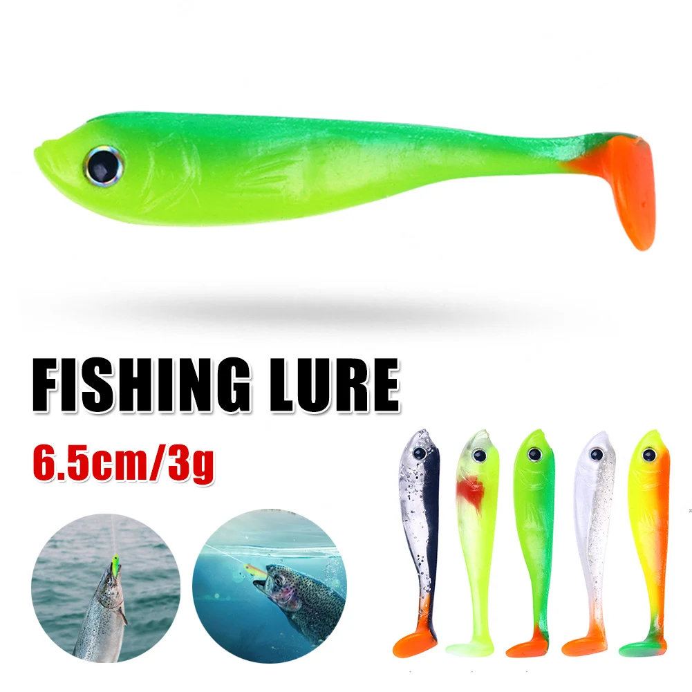 5PCS Fishing Lure T-Tail Minnow Artificial Soft Bait Paddle Tail Soft Worm Carp Bass Trout Freshwater Fishing Tackle Accessories
5PCS Fishing Lure T-Tail Minnow Artificial Soft Bait Paddle Tail Soft Worm Carp Bass Trout Freshwater Fishing Tackle Accessories