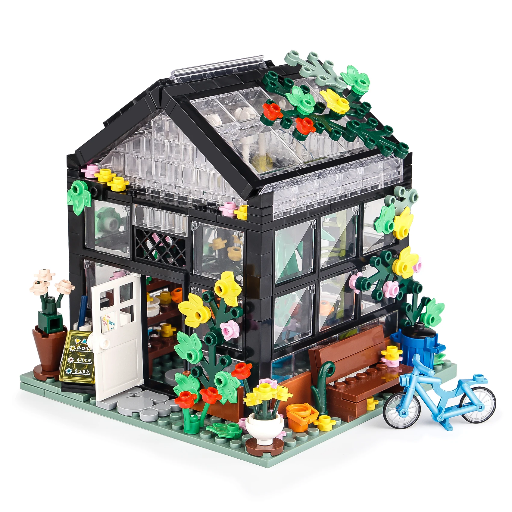 579PCS Creative House Coffee Shop Flower Store Architecture Building Block City Street View Bricks with LED Light Toys Gift
579PCS Creative House Coffee Shop Flower Store Architecture Building Block City Street View Bricks with LED Light Toys Gift