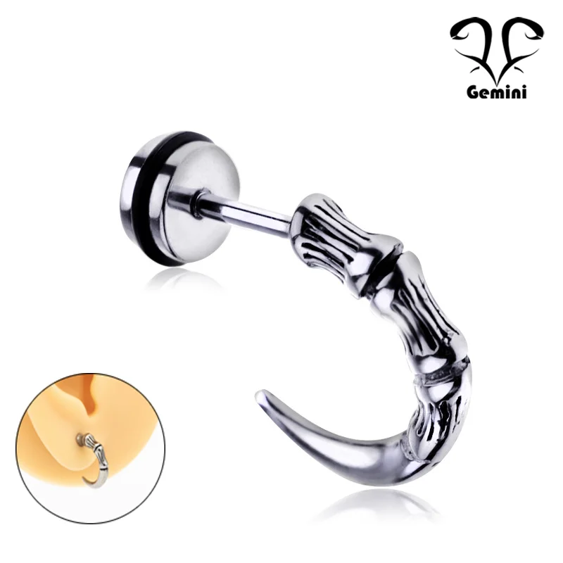 Earrings for Men Eagle Claw Punk Titanium Stainless Steel Teens Male Women Stud Earrings Gothic Rock Hiphop Trendy Jewelry Gifts
Earrings for Men Eagle Claw Punk Titanium Stainless Steel Teens Male Women Stud Earrings Gothic Rock Hiphop Trendy Jewelry Gifts