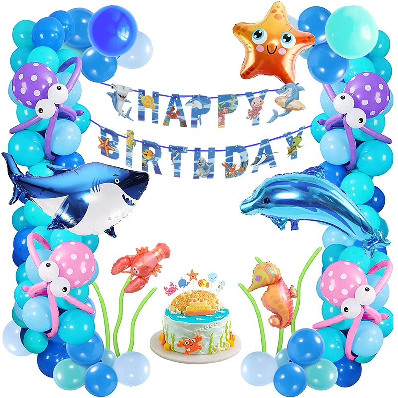 Ocean Theme Seahorse Mercury Happy Birthday Party Decorations Animals Balloons Arch Kit for Kids Boy Baby Shower Party Supplies 
Ocean Theme Seahorse Mercury Happy Birthday Party Decorations Animals Balloons Arch Kit for Kids Boy Baby Shower Party Supplies